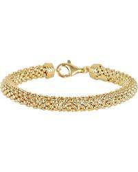 Popcorn Bracelet in 18K Gold Plated Brass