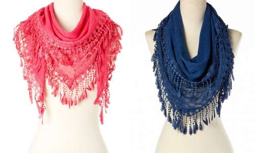 Women's Vintage Lace Scarf