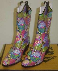 Yippy Cowboy Rubber Rain Boot
