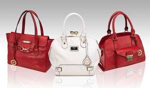Amphora Collection Lock Satchel Handbag