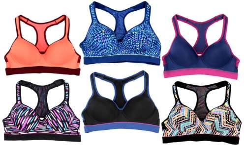 Racerback Sports Bras in Regular and Plus Sizes (6-Pack)