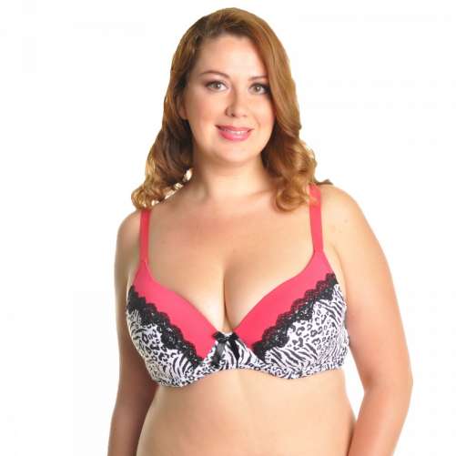 D-Cup Bras with Lace Embroidery (6-Pack)