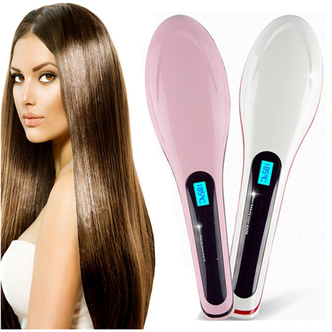 Extreme LED Straightening De-tangling Hair Brush