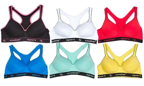 Women's Sports Bras in Regular & Plus Sizes (6-Pack)