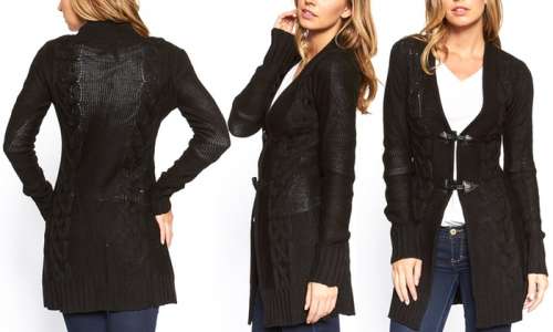 Women's Plus Size Toggle Cardigans.