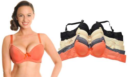 Angelina D-DDD Cup Bras with Convertible Straps (6-Pack)