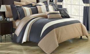 Vincenza Complete Comforter Set with Window Treatments (24-Piece)