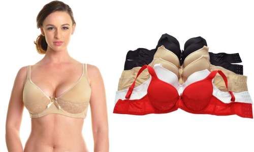 Angelina Plus-Size Cushioned Convertible Strap Bras (6-Pack)