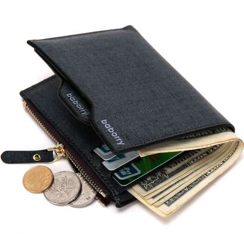 Men's Leather Wallet ID Credit Card holder Bifold Coin Purse Pocket Money Clip Best Deals in America.