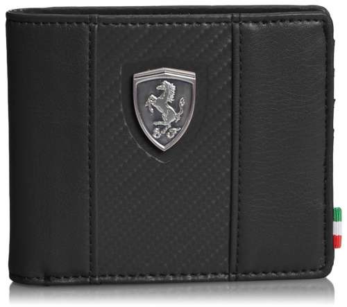 NEW PUMA FERRARI MEN'S GENUINE LEATHER WALLET-708 Authentic Best Deals in USA