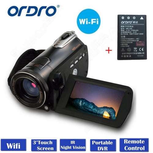 ORDRO D395 Wifi Digital Video Camera Night Vision Full HD 1080P WiFi Sony IMX179