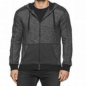 Calvin Klein NEW Black Mens Size Large L Full-Zipped Hooded Jacket $89 #048 Mens Clothing Deals