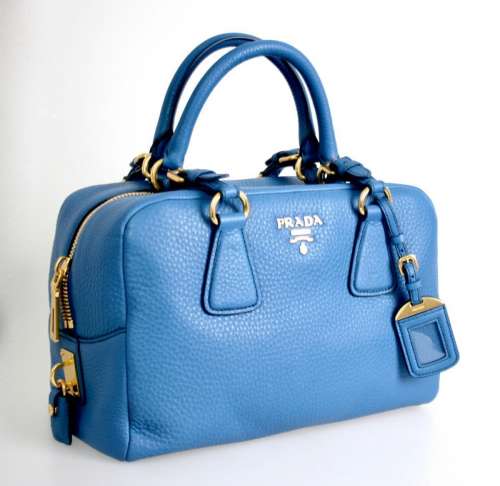 AUTHENTIC LUXURY PRADA SHOULDER BAG HANDBAG B3091M BLUE NEW Best Deal in New York