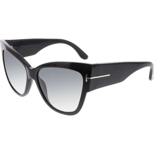 Tom Ford Women's Gradient Anoushka FT0371-01B-57 Black Cat Eye Sunglasses Buy Sunglasses Online In America