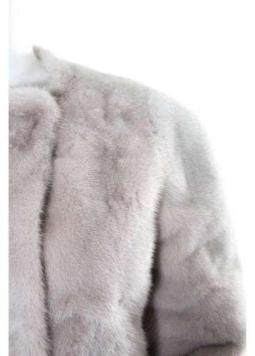 AUTH BRIONI Pink Mink Fur Collarless Double Breast Coat Sz IT 42 893500 $37280 Black Friday Deals