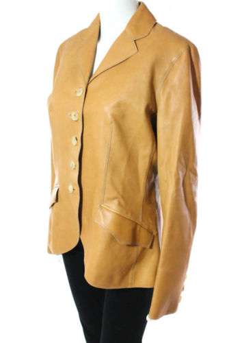 NWT HERMES PARIS Tan Long Sleeve Ready To Wear Deerskin Riding Jacket Sz IT 44 2017 Black Friday Deals