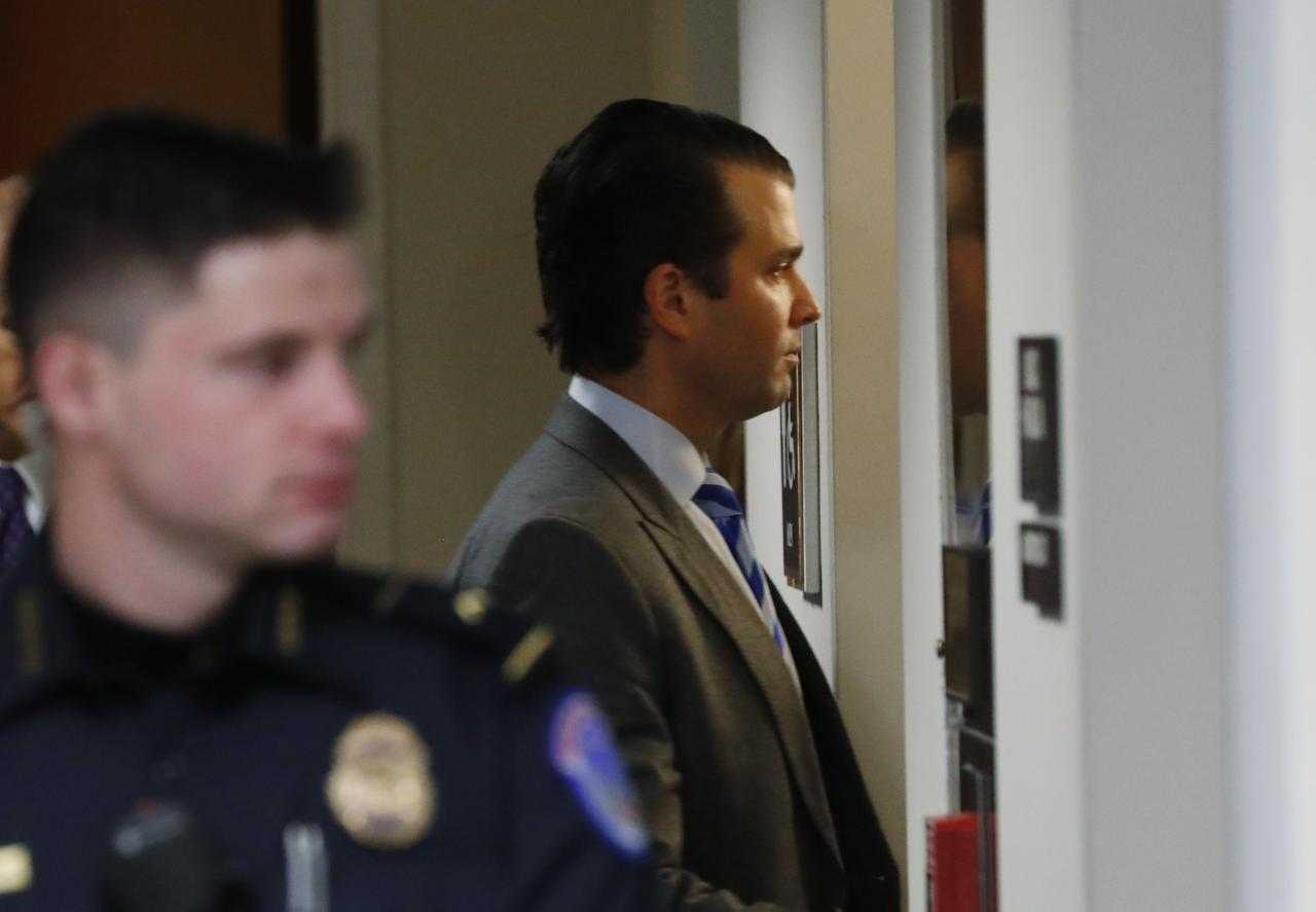 Trump's Eldest Son Testifies To Senate Committee In Russia Probe